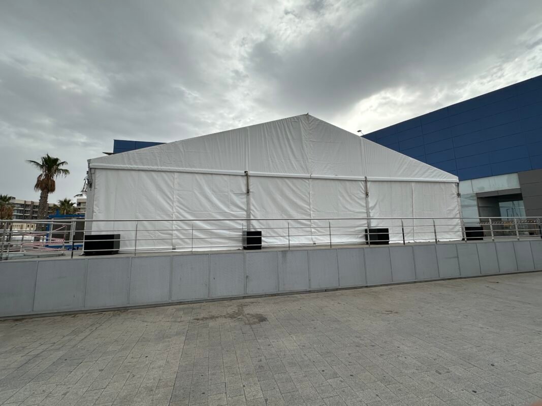 Carpa a 2 aguas casino 15x15m 